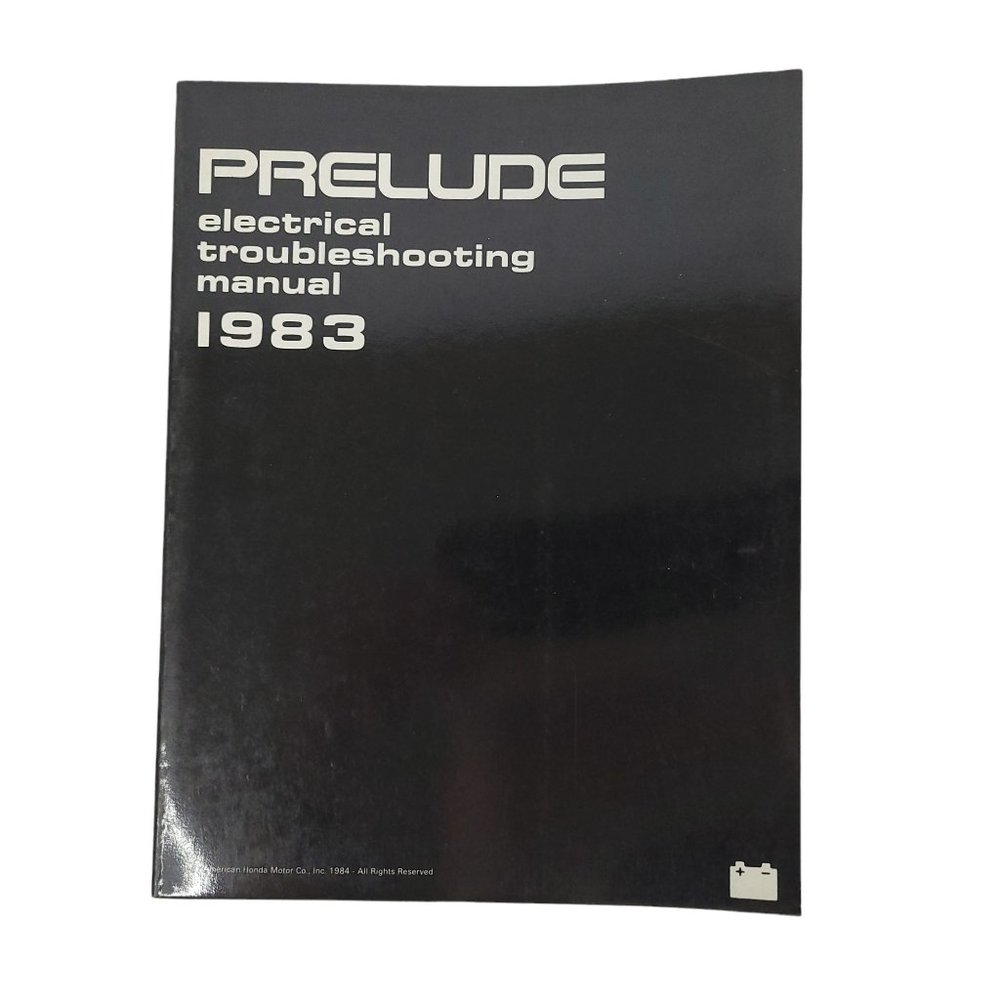 1983 Honda Prelude Electrical Troubleshooting Manual Automotive Service